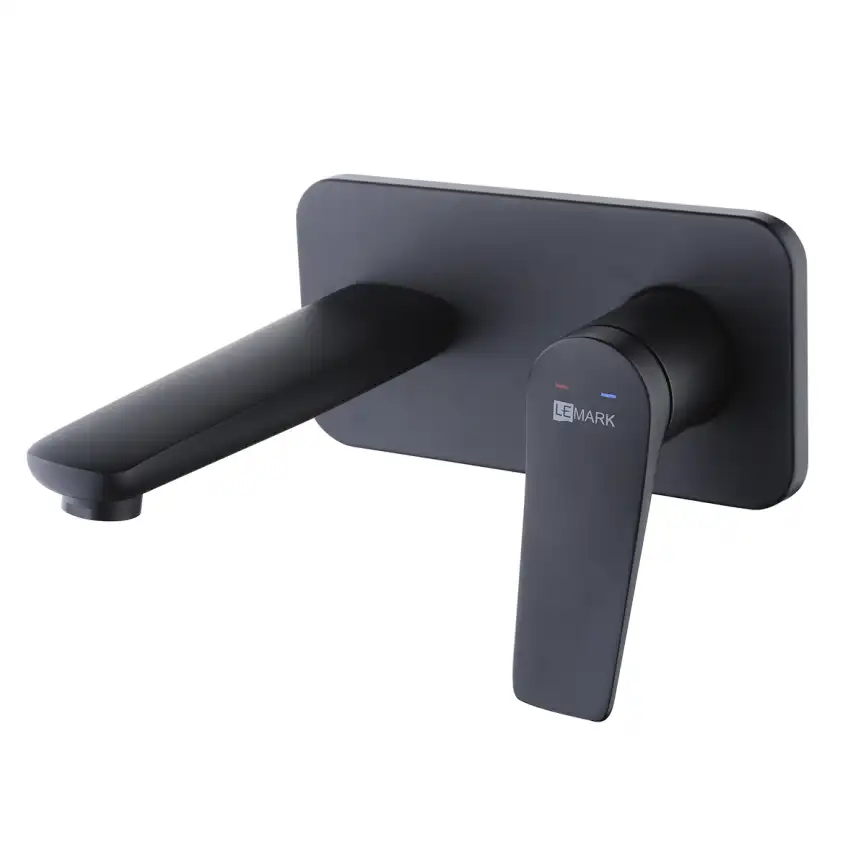 Смеситель для раковины Lemark Bronx LM3726BL встраиваемый, с внутренней частью, Черный фото 1