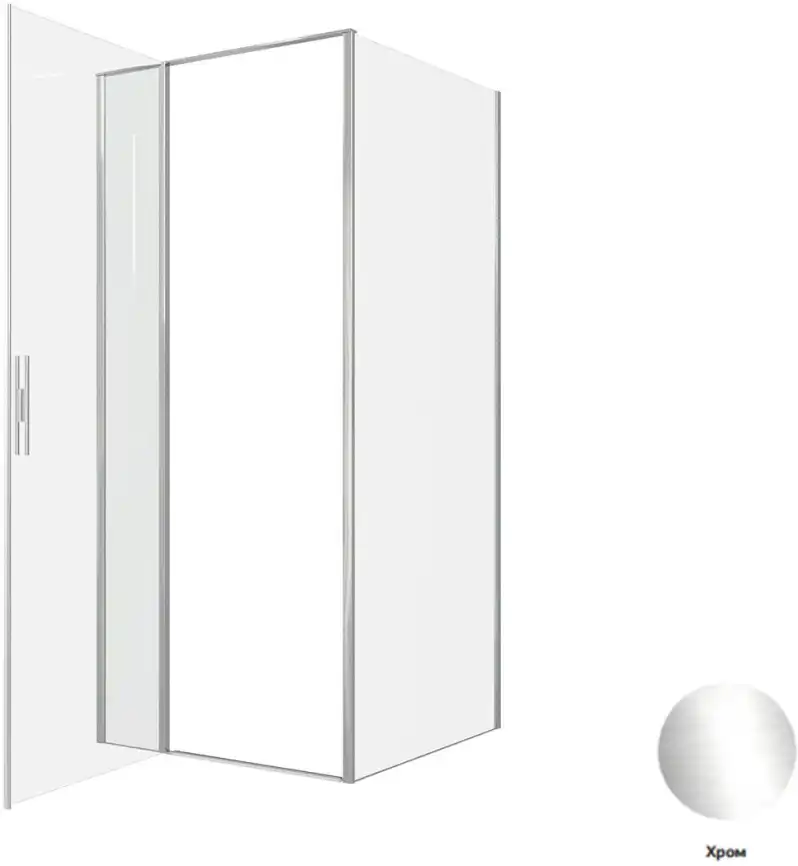 Душевой уголок Allen Brau Priority 90x90 3.31025.00 + 3.31043.00 хром фото 4