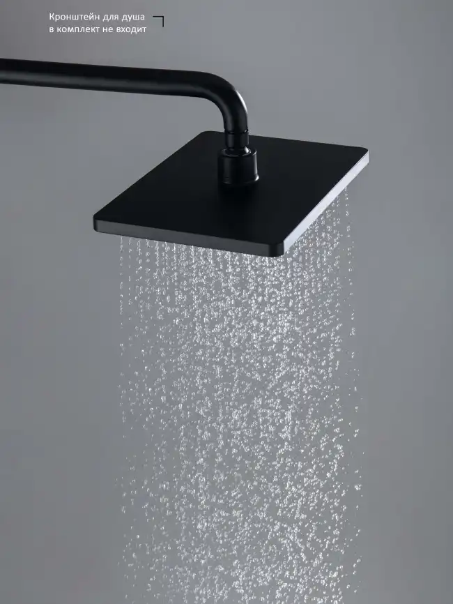 Верхний душ Aquatek  AQ2087MB, Черный матовый фото 7
