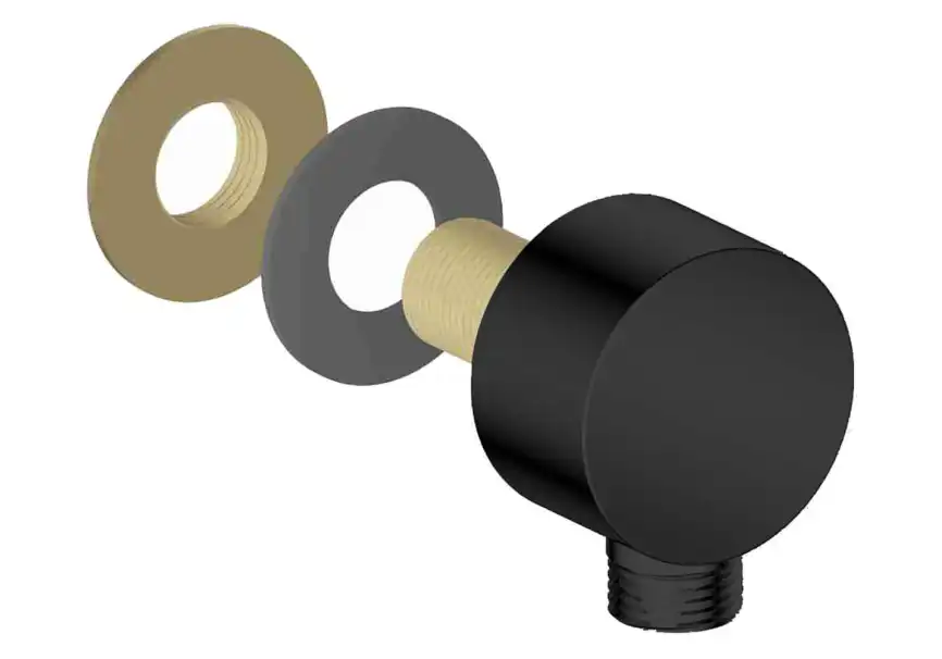 Шланговое подключение Aquatek  AQ2454MB, Черный матовый фото 3