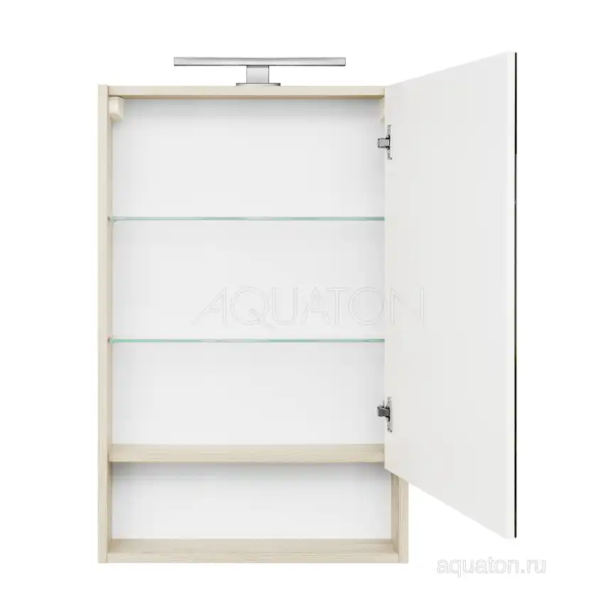 Зеркало-шкаф Aquaton Сканди 55 1A252102SDB20  цвет, белый / дуб верона фото 4