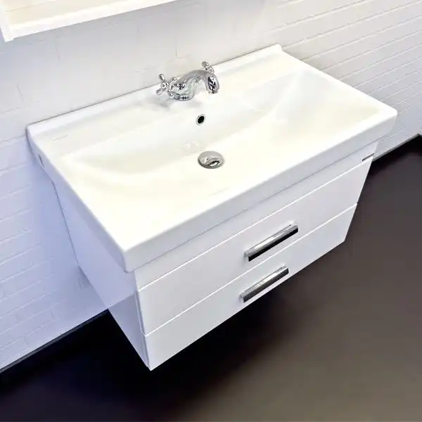 Тумба с умывальником Comforty Никосия 80П Белый, 00-00011163 фото 2