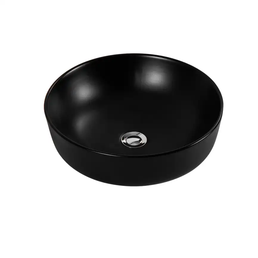 Раковина накладная Aquatek Европа 41,5х41,5х13,5 AQ5558-MB, Черная матовая фото 4