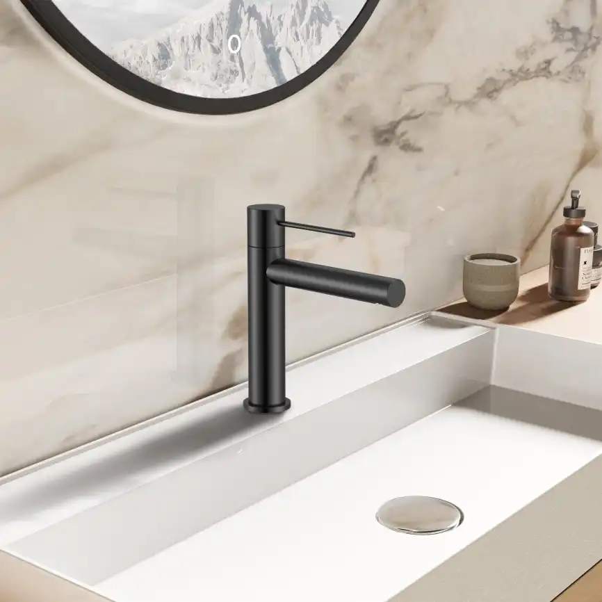 Смеситель для раковины Vincea Aspire VBF-4AS01MB, черный матовый фото 1