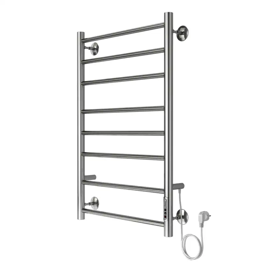 Полотенцесушитель электрический 50х80 Azario Parma П8 AZ10858, диммер справа, Хром фото 2
