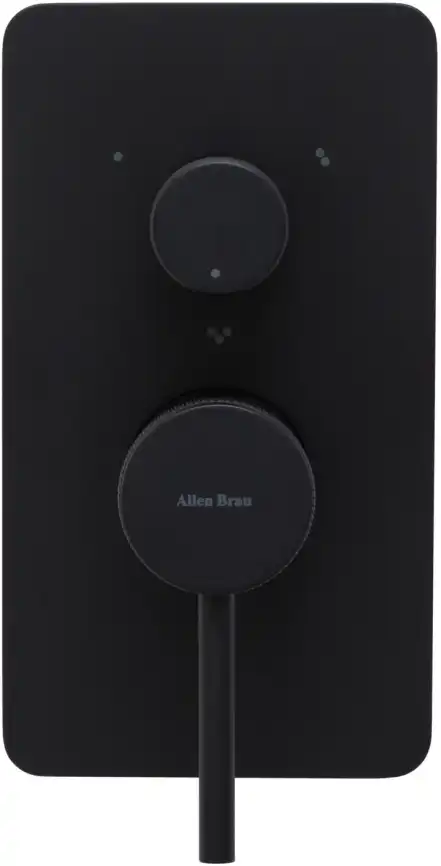 Смеситель для ванны с душем Allen Brau Priority 5.31A11-31 встраиваемый, с внутренней частью, Черный матовый фото 3
