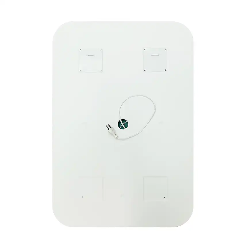 Зеркало с подсветкой AVS Отарио 55x80 см, часы и антипар фото 3