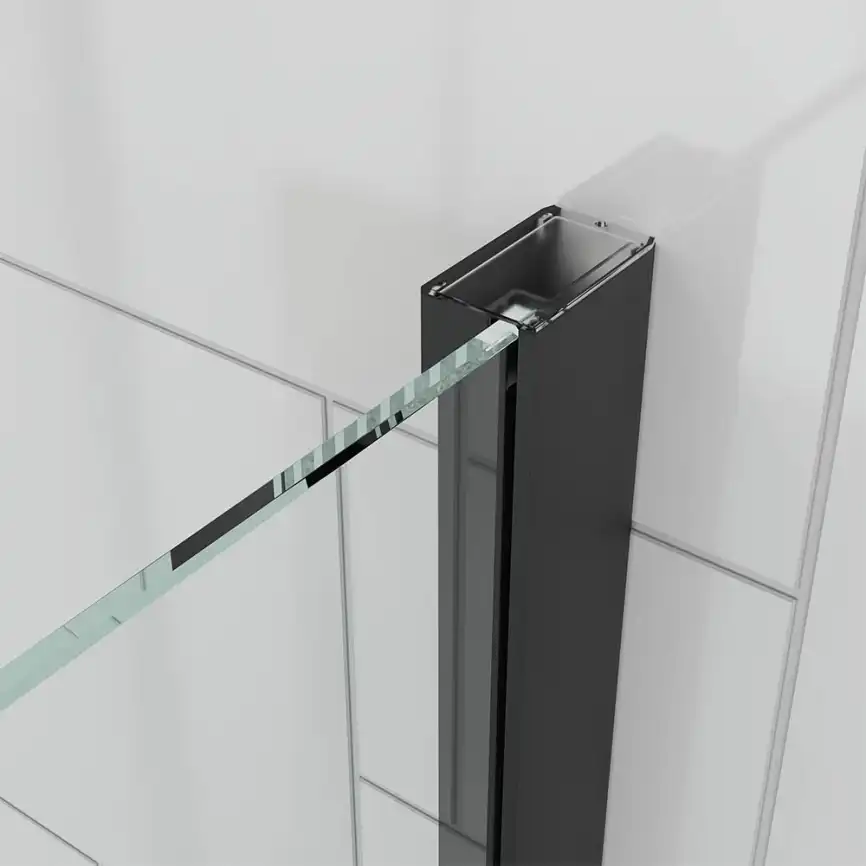 Душевой угол Veconi Ottimo P20SP GR, 1100х800х1900 графит брашинг, стекло прозрачное фото 3