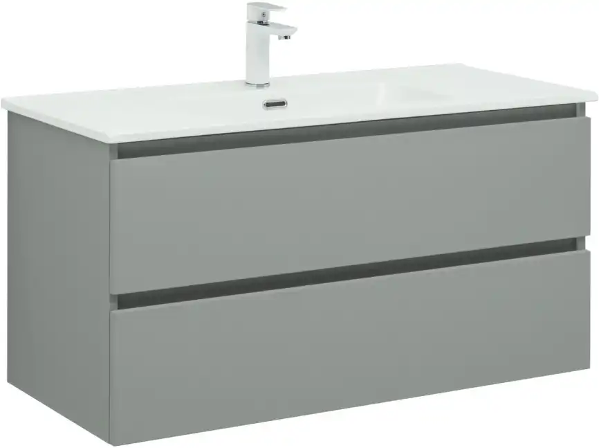 Тумба под раковину Aquanet Вега 2.0 100 мисти грин, подвесная, 337957 фото 15