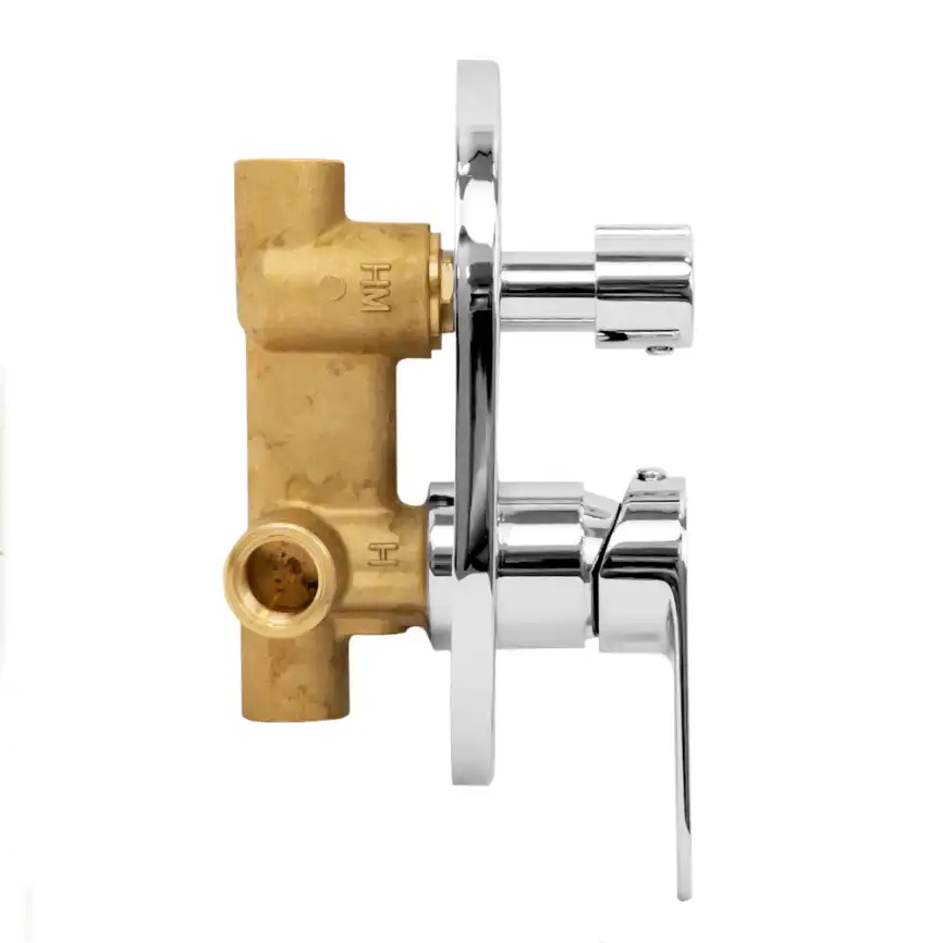 Смеситель для ванны AVS Beauty 811-703-CR встраиваемый, с внутренней частью, хром фото 4