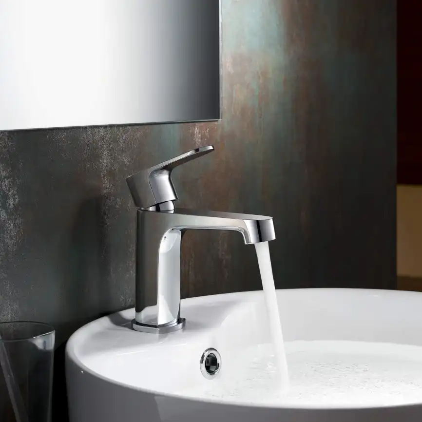 Смеситель для раковины Aquatek Оберон AQ1210CR, однорычажный, цвет Хром фото 6