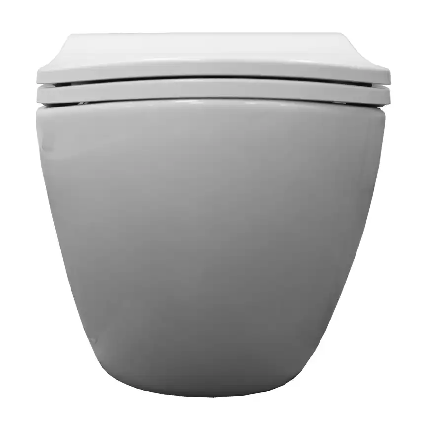 Подвесной унитаз Azario Etera AZ-118E-UQ3 безободковый, смыв Торнадо, в комплекте с сидением микролифт, Белый глянцевый фото 10