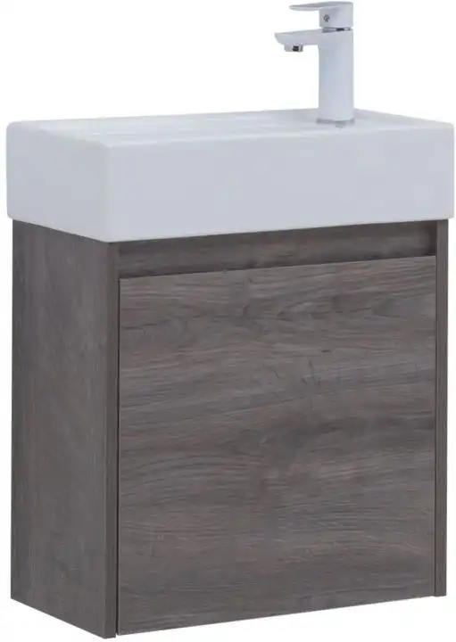 Тумба под раковину Aquanet Nova Lite 50 дуб рошелье (1 дверца) 298854 фото 1