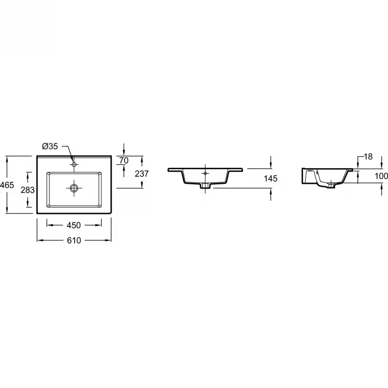 Раковина Jacob Delafon Ola 60 белая (EXSA112-00) фото 4