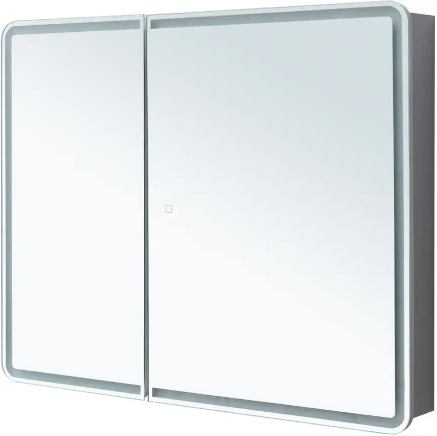Зеркальный шкаф Aquanet Оптима 100 с LED подсветкой, 341427 фото 3