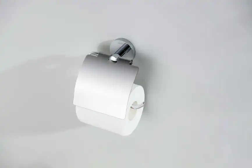 Держатель туалетной бумаги Aquatek Оберон AQ4209CR с крышкой, Хром фото 3