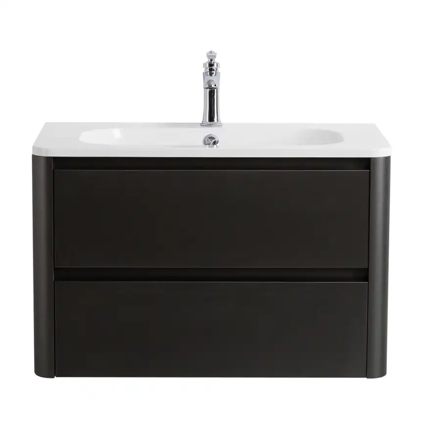 Тумба под раковину Cezares RELAX 80 см, RELAX-800-2C-SO-GM , Оружейная сталь фото 1