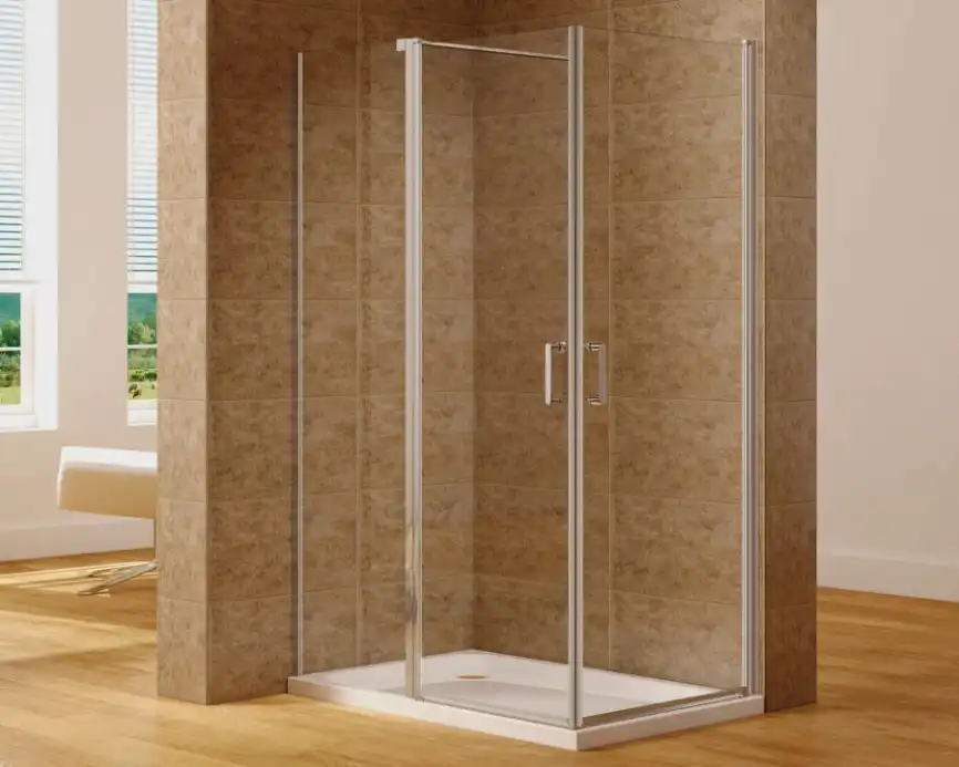 Душевой уголок Aquanet Cinetic 120х80,прозрачное стекло (AE12-N-120H190U-CT + AE12-N-80H190U-CT) фото 1
