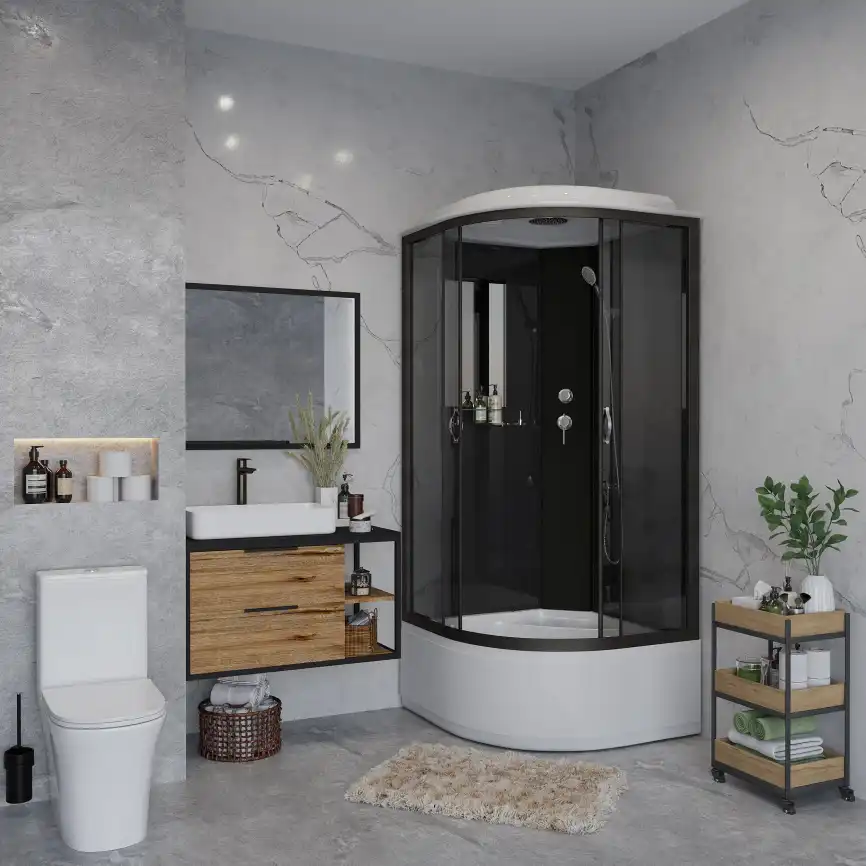 Душевая кабина Niagara Classic 90х90х215 NG-6508-14 высокий поддон, без гидромассажа, 65081434 фото 2