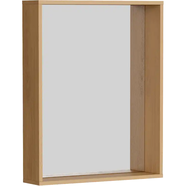 Зеркало Aqwella Basic 60х60 BAS0207DZ без подсветки, Дерево светлое фото 1