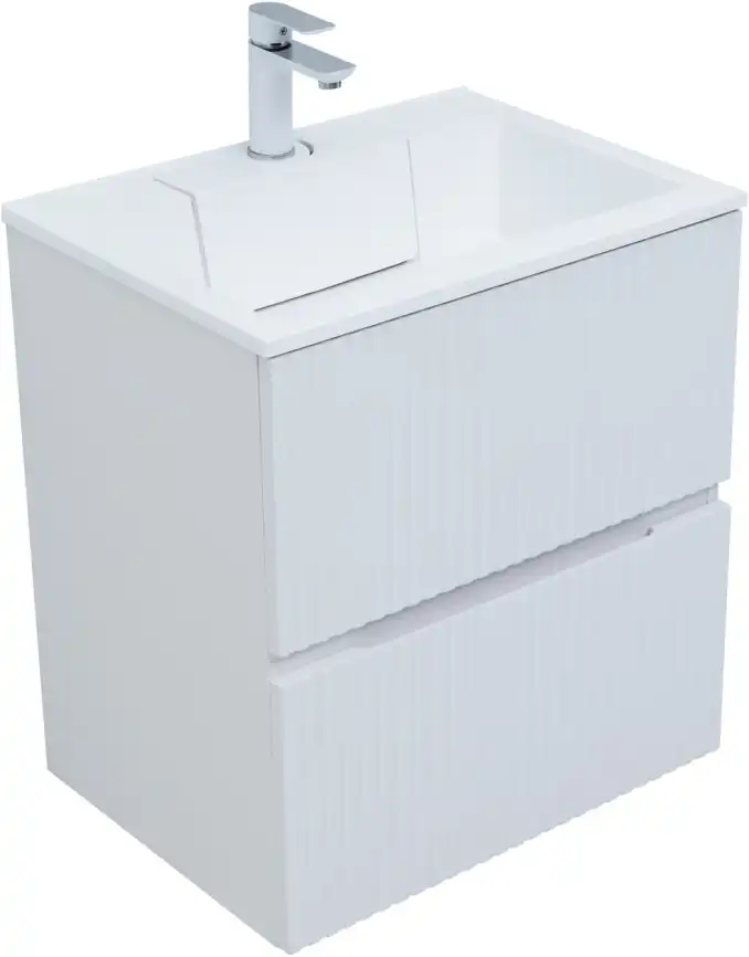 Тумба под раковину Aquanet Джейн 60 белый матовый 313284 фото 1