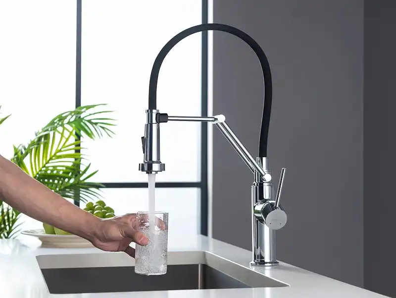 Смеситель для кухни Aquatek Европа AQ1388CR с выдвижной лейкой, Хром фото 5