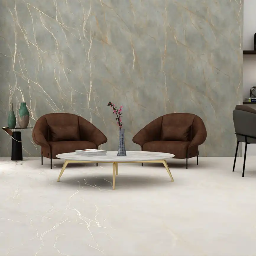 Керамогранит AVS Bever Dark 60x120 карвинг, зеленый фото 6