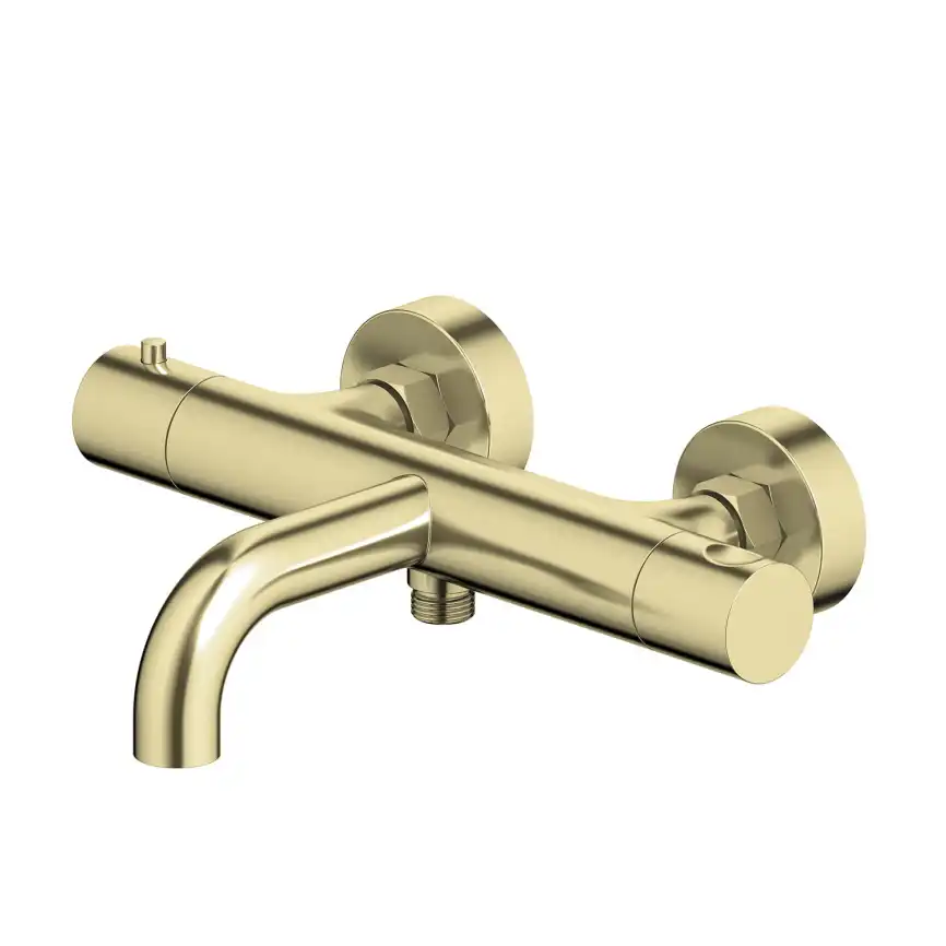 Смеситель для ванны Aquatek Европа AQ1343BG термостатический, Золото матовое фото 1