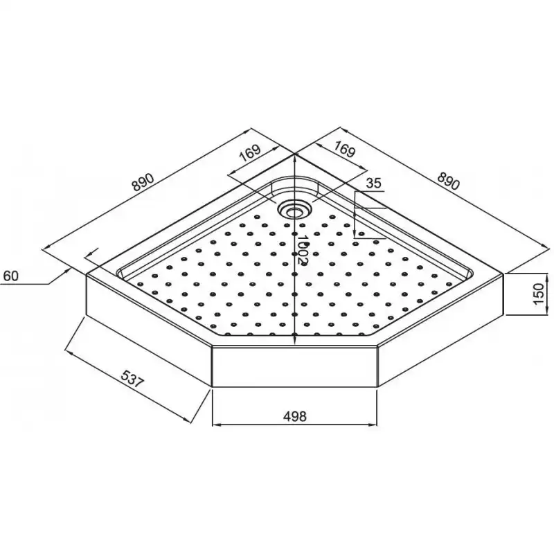 Душевой поддон Aquanet Pleasure Evo 90x90 E90-P-90x90-TRAY акриловый 352422, Белый фото 2