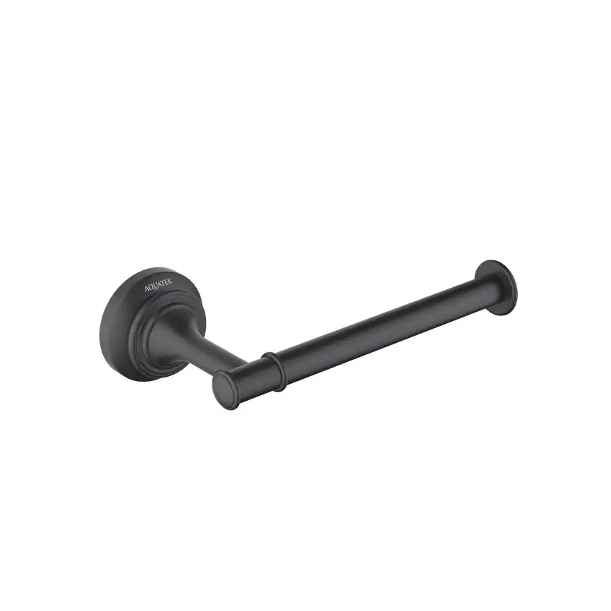 Держатель туалетной бумаги Aquatek Классик AQ4508MB, Черный матовый фото 1