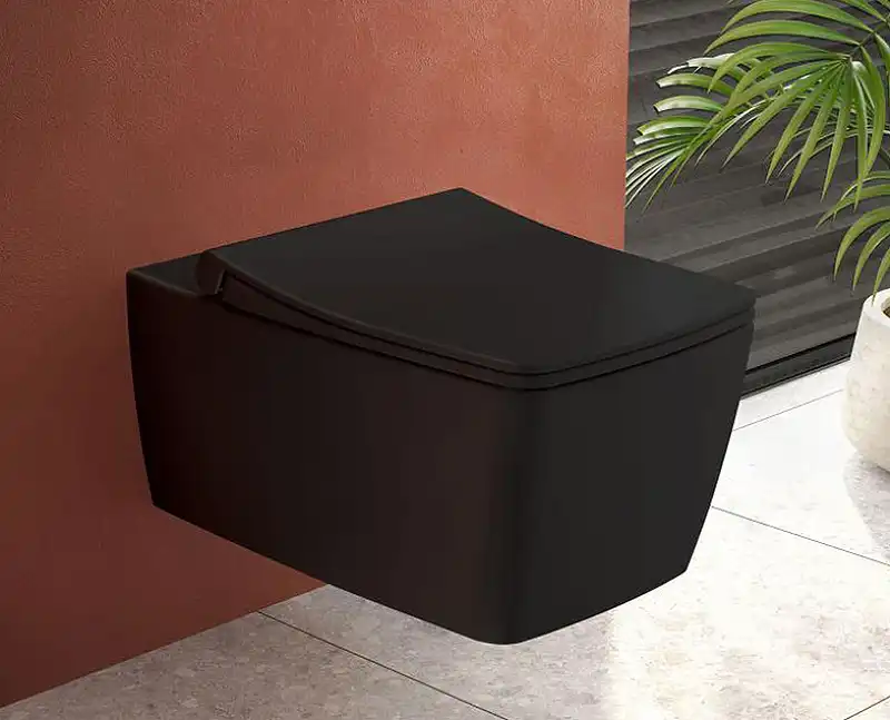 Унитаз Vitra Metropole 7672B083-0101 подвесной Черный матовый без сиденья фото 3