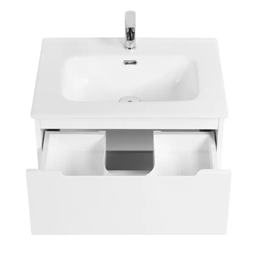 Тумба под раковину BelBagno ETNA-700-2C-SO-BL-P подвесная Bianco Lucido фото 5