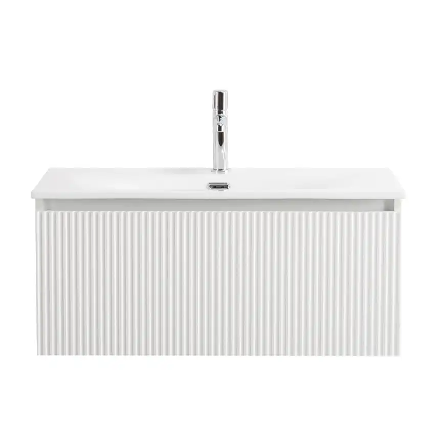 Тумба под раковину BelBagno UNO-800-1C-SO-BO подвесная, Bianco Opaco фото 1