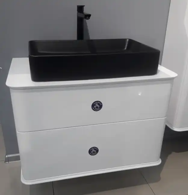 Раковина AVS Кристел 60х41 черная матовая фото 6