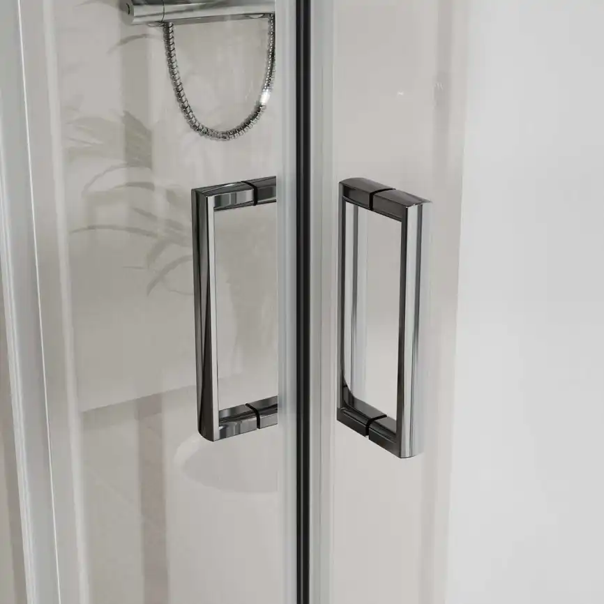 Душевой уголок Vincea City 100х80 VSS-5CT8010CL, профиль хром, стекло Прозрачное фото 2