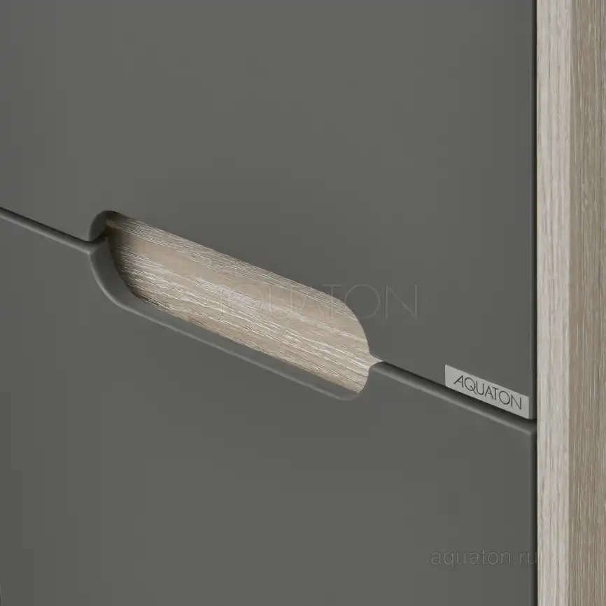 Шкаф-пенал Aquaton Оливия 40 1A254603OLUG0 подвесной цвет, грей / дуб ойстер фото 2