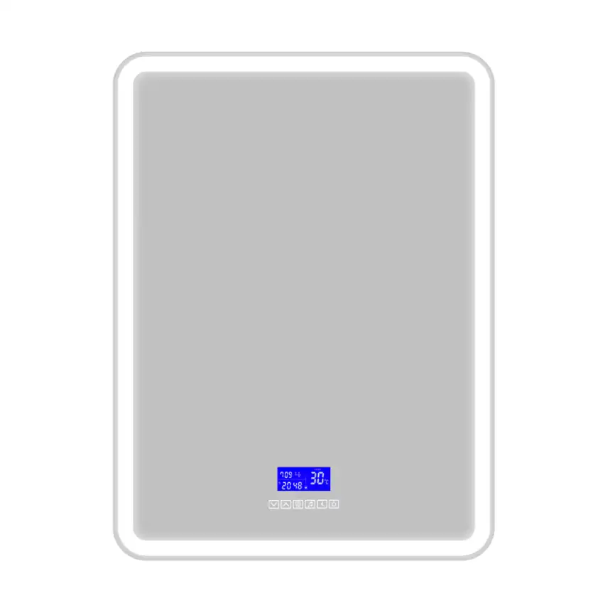 Зеркало BelBagno MARINO 60х80 SPC-MAR-600-800-LED-TCH-RAD с подстветкой, сенсорный выключатель, с Bluetooth, цифровым термометром и радио фото 1