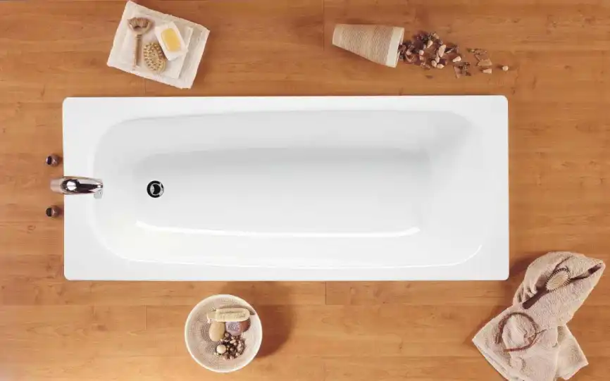 Ванна стальная Loranto 150х70 в комплекте с ножками, белая фото 4