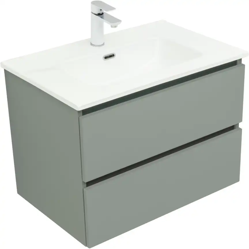 Тумба под раковину Aquanet Вега 2.0 70 мисти грин, подвесная, 337960 фото 12