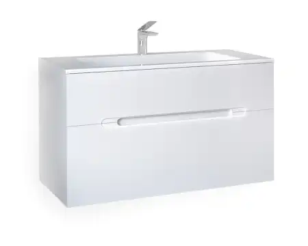 Тумба под раковину Jorno MODUL 100 Mоl.01.97/P/W Белая фото 1