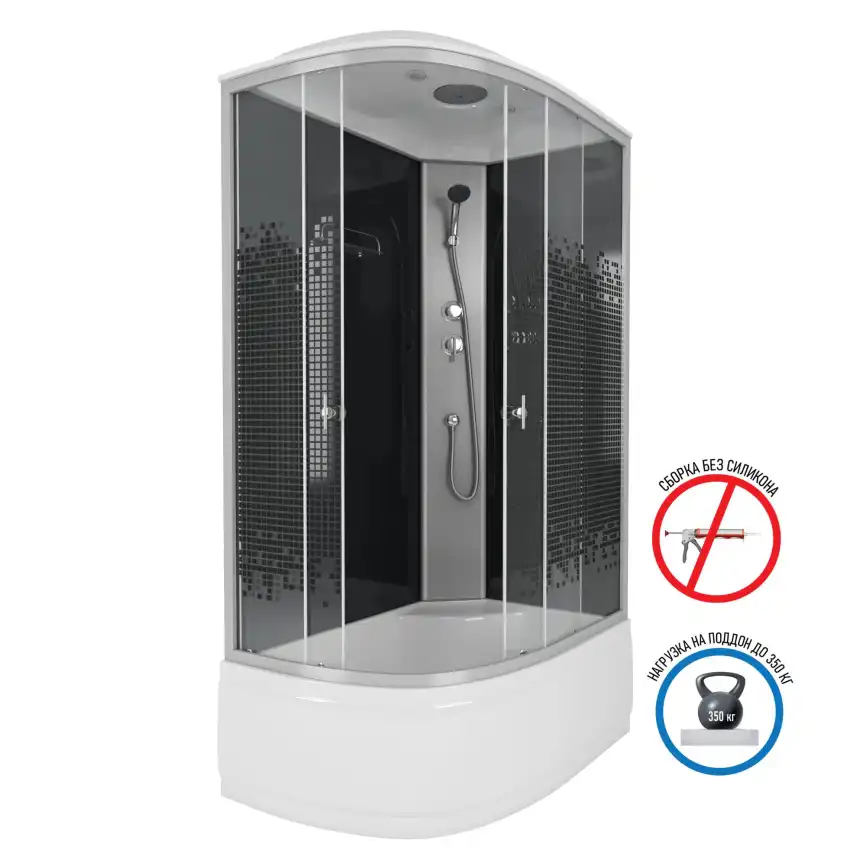 Душевая кабина Niagara Eco 120х80х215 NG-7510-14R высокий поддон, без гидромассажа фото 1