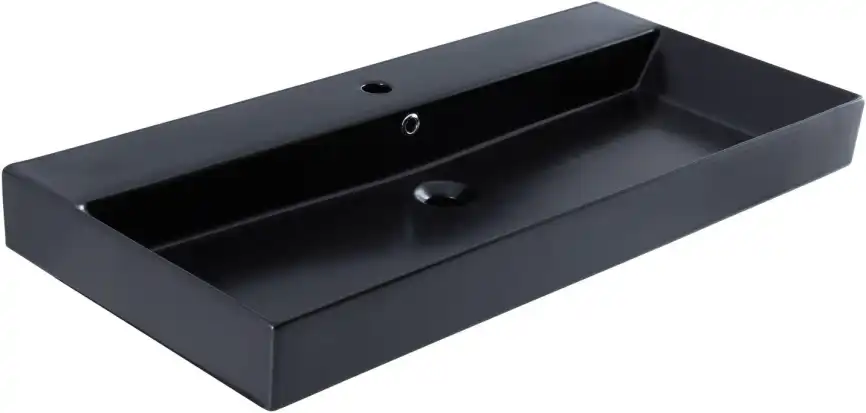 Раковина Sanovit Slim Synergy 100 17100 черный матовый фото 4