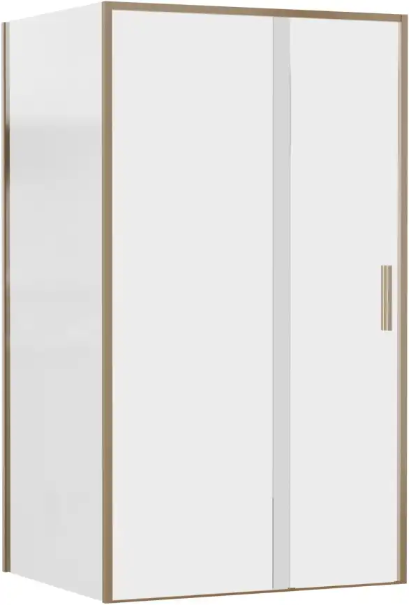 Душевой уголок Aquanet Pleasure Evo 110x90 AE65-110x90-GBT профиль золото-никель браш, прозрачное стекло фото 1