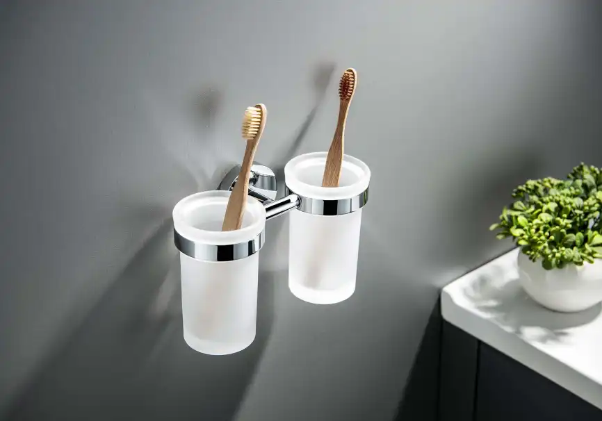 Стакан для ванной Aquatek Европа AQ4117CR двойной, Хром фото 3