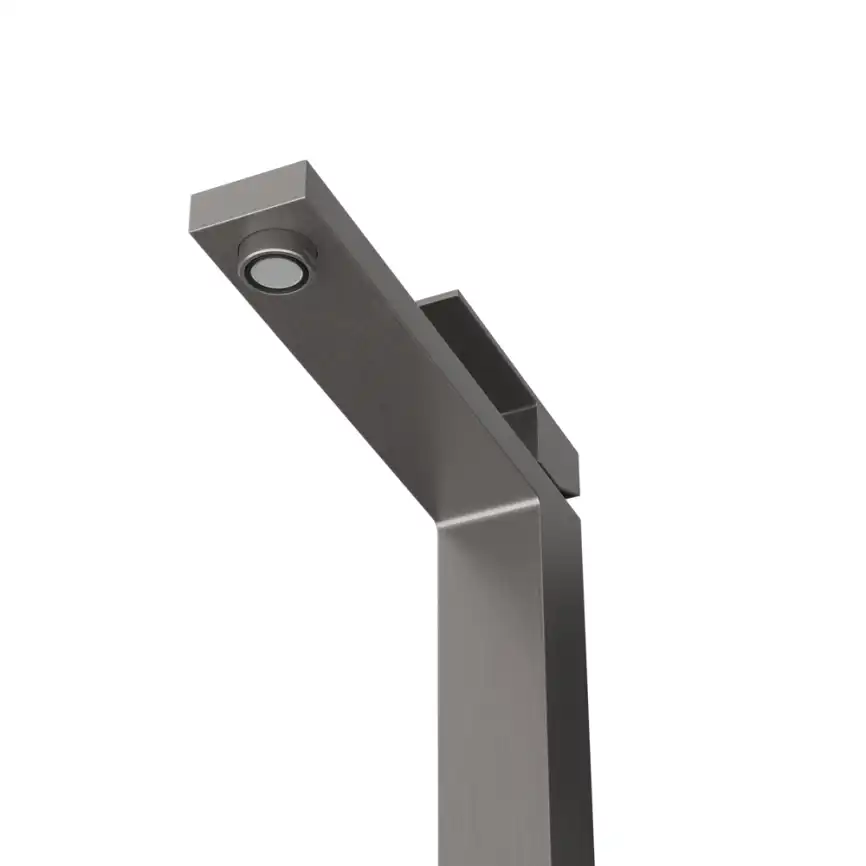 Смеситель для накладной раковины Cezares SLIDER-LC-GM-W0, Оружейная сталь фото 3