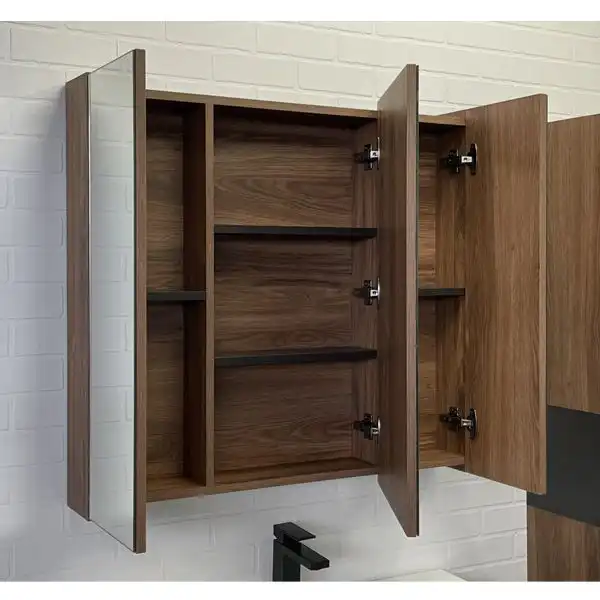 Зеркало-шкаф Comforty Соло 90 Дуб темно-коричневый, 00-00010980 фото 2