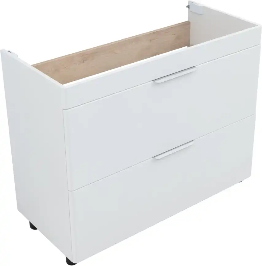 Тумба под раковину Aquanet Ирис New 100 напольная, белый глянец, напольная, 339257 фото 12