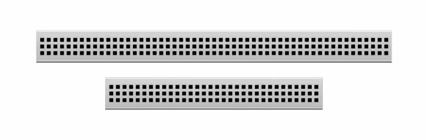 Душевой лоток PlastBrno 85 см, DESIGN 1 SZA1850 с перфарированной решеткой, цвет хром фото 2