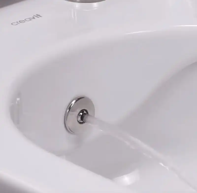 Унитаз подвесной безободковый с биде Creavit Free FE322-00CB00E-0000 с сиденьем микролифт Белый фото 7