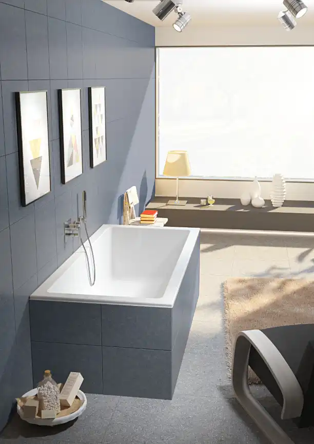 Акриловая ванна Riho Rething Cubic 170х75 прямоугольная B105001005 фото 3